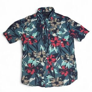 Banana Republic men's multicoloured floral button up shirt Size L Slim Fit Shirt
